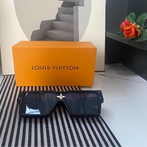 Louis Vuitton Dark Sunglasses with Gold Accent